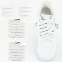10mm + 5mm White Cotton Rope With Silver Metal Tip
