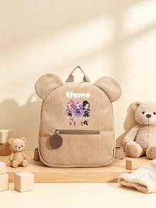 1pc Mini Back To School Personalized Customized Backpack, Casual Versatile K-POP Theme Print, Zipper Closure Nylon Material, Adjustable Shoulder Strap, Hand-Carry, Suitable For School, Shopping, Daily Outings, Outdoor Trips. Birthday Gift. - Multicolor - View 14
