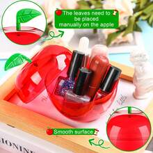 6/12/18 Pcs Appreciation Week Gifts Plastic Apple Container Bulk Red Candy Boxes Holder Thank You Gift Compatible With Apple Of Appreciation Gifts End Of Year Halloween Party Back-To-School Season Decor - View 7