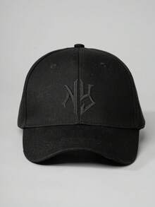 1件中性刺繡SUPPORT DAY漁夫帽，防曬透氣，百搭新風格，適合戶外休閒與遮陽穿戴 - 黑色 - 查看 7