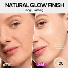 SKINTIFIC Cover Glow Perfect 氣墊粉底液－自然光澤妝感、中至高遮瑕、保濕胜肽複合物、輕盈配方，適合乾性與混合性肌膚 - 00 PORCELAIN - 查看 4