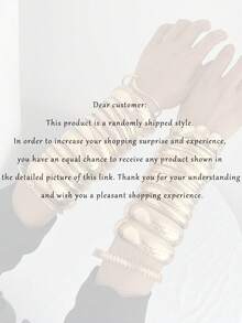 Random 13pcs/9pcs/4pcs/1pc Vintage Elegant Exaggerated Bohemian Style Women's Metal Iron Plate Bracelets, Suitable For Daily Casual, Party And Summer Vacation Travel Wear, Gift - Gold - View 11