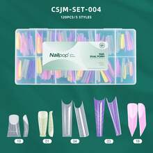 Boxed Macaron Color Dual-Use Nail Mold Suitable For Poly Gel French Nail Extension Mold (Multi-Color Polyester Gel Mold Compatible With DIY Nail Extension Tools For Salon-Quality Manicure At Home) - Multicolor - View 7
