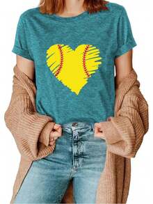 Women T-Shirts - 1-青色 - 查看 2
