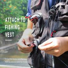Booms Fishing FC2 Fishing Knot Tying Tool, Fly Fishing Line Cutter, Fishing Clippers With Retractor - ColorA - View 2