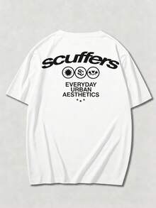 Men's Fashion T-Shirt, Short Sleeve, Round Neck, Double Layer Design, Made Of Pure Cotton Fabric - 樣式4 - 查看 2