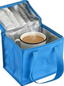 1pc/2pcs Reusable Waterproof Storage Bag, Portable Tote Bag, Suitable For Travel, School, Dorm And Home Organization, Lightweight Foldable Shopping Bag, Multi-Purpose Daily Carry Storage Bag, Suitable For Daily Use And Holiday Travel - Black - View 8