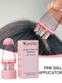 CTZIHGAO 1/2/3Pcs Applicator Comb And Spray Shampoo Bottle, Convenient And Quick Application, Precise Scalp Massage, Specially Designed For Hair Essence, Professional Hair Care Set, Includes Root Comb, Oil Applicator, Dye Shampoo Bottle And Soft Scalp Massage Comb, Essential Home Root Comb Applicator And Brush, Ideal Choice For Back To School Season - Pink - View 10