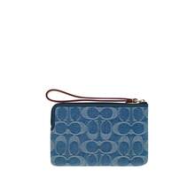 Coach Printed Women's Coin Purse Clutch Bag CDF26IMTYV - 靛藍色CDF26IMTYV - 查看 5
