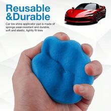 Tire Gloss Applicator Set, Includes 2 Sponge Pads, Reusable Car And Truck Tire Care Applicator, Suitable For Glass, Plastic And Tire Automotive Detailing Repair Tools, Professional Automotive Detailing Set, Used For Paint Enhancement And Tire Gloss - A - View 7