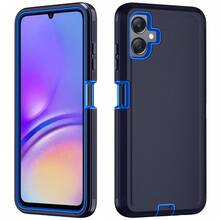 Funda de teléfono resistente de 3 en 1 de grado militar, funda protectora de Body completo resistente a golpes, antideslizante y a prueba de agua, resistente a arañazos, universal, accesorio de teléfono práctico como regalo para el Festival de Primavera y uso diario - Azul profundo - Ver 41