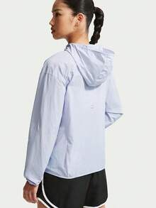 Nike Women's AS W NK TEMPO UV LIGHT JKT Woven Hooded Jacket IH7974-085 - Blue - View 2