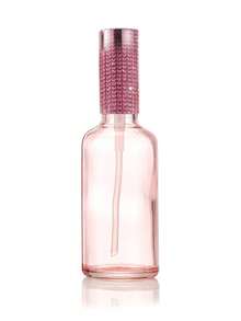 Rhinestone Glass Spray Bottle Refillable Perfume, Facial Toner, Essential Oil Fine Mist Atomizer; Perfume Essential Oil Spray, Car Rhinestone Decor; Cosmetic Bottle, Essential Oil Glass Empty Bottle, Sample Bottle, Travel Container, Spray Bottle; Suitable For Car Perfume Refill, Portable Makeup Storage For Travel; Easy To Clean; Vacation Travel Essential; Back To School Must-Have, Girls Birthday Gift - Multicolor - View 17