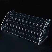 Large Capacity Makeup Storage Box, Transparent Cosmetic Display Rack, Can Store Lipstick, Eyeshadow Palette, Blush, Foundation, Perfume, Skincare Products, Dust-Proof Vanity Organizer, Suitable For Bathroom, Vanity, Tabletop, Bedroom, Sturdy Vanity Storage Box, Applicable For Home, Salon, Retail Display, Earring & Ring Storage Box, Nail Art Accessories Storage Box - Clear - View 7