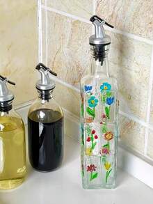 Seasoning Bottle Dispenser Oil Pot Kitchen Home Use Oil Can New Style Oil Bottle Glass Oil Pot Non-Drip Large Capacity Oil Dispenser - Multicolor - View 5