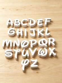26pcs A-Z Uppercase Letter Clay Stamps, Suitable For Polymer Clay, Pottery And DIY Crafts - Reusable Plastic Letter Stamps, Including A-Z Uppercase Cursive Letters, Suitable For Letter Creation, Scrapbooking, Greeting Card Making - Multicolor - View 7
