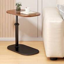 C Shaped Swivel Table – Height Adjustable, 360° Rotating Top For Laptop, Coffee & Skincare - Brown - View 11
