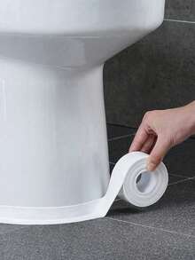 1 Roll Self-Adhesive Waterproof Sealing Tape, 3.5cm Wide, Designed For Waterproofing And Leak Prevention, Suitable For Kitchen Countertops And Corners, Bathroom Kitchen Extension Shower Bathtub Sealing Strips, High Adhesion - White - View 5