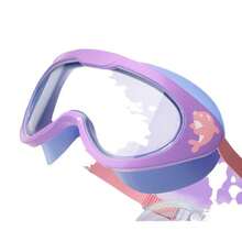 1 PC Cartoon Swimming Goggles, Anti Fog Waterproof Wide Vision Silicone Swim Goggles - Blue - View 4