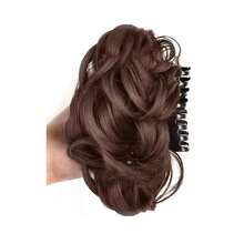 Claw Clip Hair Bun Hair Accessory, Natural Wavy Curly Updo Hair Accessory, Fluffy Fake Hair Bun Women Hair Accessory, Suitable For Daily Wear - Multicolor - View 15