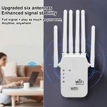 Ultra-High-Speed Wi-Fi Router | 1200 Mbps Ultra-High-Speed Wi-Fi Router | 3-In-1 Mode, 6 High-Gain Antennas, Wide Compatibility, Supports Up To 105 Devices, Wi-Fi Coverage, US Plug - US A Type Plug(110-127V) - View 12