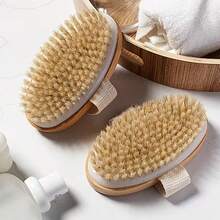 1/2PCS Body Scrub Brush, For Dry Or Wet Exfoliation, Bathing & Shower Cleaning Brush, Cleaning Supplies, Suitable For Cleaning, Massage, Body Care - Standard Version - View 9