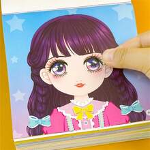 2套公主貼紙活動書，適合女孩，兒童DIY手工遊戲，附可重複使用貼紙場景，適合旅行、生日禮物與靜心遊戲，幫助發展精細動作技能 - 2 Random Books - 查看 13