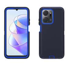 Funda de teléfono resistente de 3 en 1 de grado militar, funda protectora de Body completo resistente a golpes, antideslizante y a prueba de agua, resistente a arañazos, universal, accesorio de teléfono práctico como regalo para el Festival de Primavera y uso diario - Azul profundo - Ver 86
