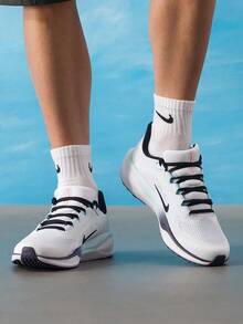 Nike AIR ZOOM PEGASUS 41 Running Shoes, Cushioned ReactX Foam Midsole, Men's Road Running & Long Distance Sports Shoes IM6674-101 - Black/White/Mint Green/Glacier Blue - View 2