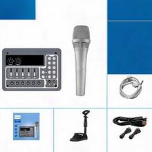 PHILIPS Xiang Power Live Streaming Sound Card Set, Built-In DSP Noise Reduction Chip, Compatible With Mobile And PC, Professional Large Diaphragm Condenser Microphone, One-Key Karaoke And Live Streaming - Silver - View 10
