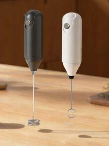 [Powerful Milk Frother] Electric Milk Frother - 1pc Battery Operated Portable Cappuccino And Coffee Mixer, Suitable For Kitchen Supplies - Multicolor - View 1