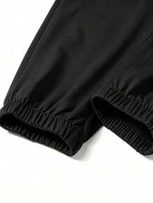 1PC Women's Outdoor Soft Comfortable Casual Pants, Solid Color Design. Autumn Sports Black - Black - View 3
