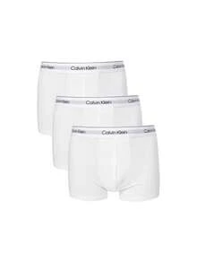 [Bundle] Modern Men's T-Shirt Black + Calvin Klein 1996 3 Packs Men's Aro Pants Trunks - Black+White - View 3
