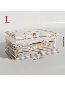 1件大容量防塵防水床上用品收納袋，可折疊透明衣櫥收納盒，適用於衣物、床上用品、搬家包裝，家用防塵被褥收納袋，大號搬家衣物包裝袋，臥室裝飾，返校季 - 彩色 - 查看 9