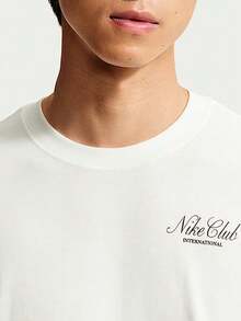 Nike Men's AS U NSW SS M90 Short Sleeve T-Shirt Knit Collarless Short TIX4987-133 - White - View 3