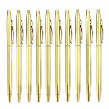 1/10pcs Customizable Neutral Pen, Engraved Text, Multi-Color Metal Twist Pen, Personalized Gift For Wedding, Anniversary, Birthday, Employees, Clients, Back To School, Business Advertising, School Supplies, Office Decor, Promotional Pens - Multicolor - View 9