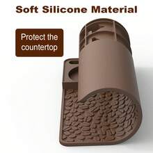 Concentrated Coffee Tamper Mat, Professional Silicone Barista Workstation, With Tool Slot, Suitable For Portafilter, Heat-Resistant Coffee Tamper Mat, For Countertop Protection - Multicolor - View 5