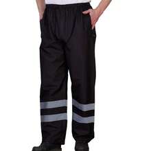 Yoko Mens Hi-Vis Waterproof Contractor Trousers - Hi-vis Yellow - View 4