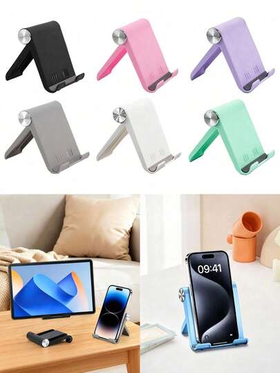 Adjustable Folding Phone Stand, Multi-Angle Portable Tablet Holder, Non-Slip Desktop Phone Stand, Suitable For Office, Home, Study, Watching Videos, Universal For All Smartphones, Gift For Students And Professionals