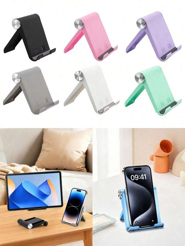 Adjustable Folding Phone Stand, Multi-Angle Portable Tablet Holder, Non-Slip Desktop Phone Stand, Suitable For Office, Home, Study, Watching Videos, Universal For All Smartphones, Gift For Students And Professionals
