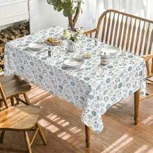 Autumn Thanksgiving Harvest Festival Polyester Tablecloth, Autumn Pumpkin Maple Leaf Washable Winter Dining Room Tablecloth Suitable For Home Dining Room Living Room Kitchen Decoration Suitable For Holiday Decoration (1pc/4pcs) - Multicolor - View 2