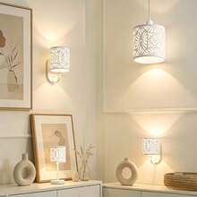 Cylindrical Ceiling Sunshade, Modern Metal Drum Shaped Lampshade, Suitable For Pendant Lamps, Wall Lamps, And Table Lamps - Suitable For Home And Commercial Decoration, Easy To Install - Hollow Lampshade - View 3