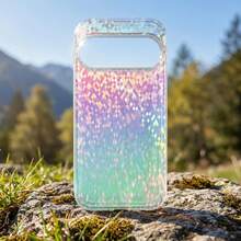 Funda protectora transparente con degradado de strass compatible con Pixel 11Pro XL 11/11Pro/10/9 Pro XL/10/9 Pro/9A/10A, funda de teléfono a prueba de golpes de colores - K3 - Ver 6