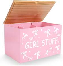 Tampon Holder For Bathroom Pad Organize Case With Lid Coquette Pink Bow Feminine Product Tampon Storage Girl Stuff Box For Bathroom Accessories - View 1