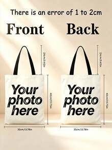 Customizable Blank Canvas Tote Bag, Reusable Shopping Bag, Personalized Logo Printing, Lightweight Commuter Tote Bag, Suitable For Daily Use - Multicolor - View 7