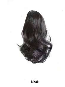 Kurze matte Blumen-Haarspange Perücke Zopf, natürlich aussehende synthetische Haar-Zopf-Perücke, langer flauschiger Stil, geeignet für den täglichen Gebrauch. Haaraccessoire, lässige Haarspange, elegante Haarspange, Haarklammer Schule - Verschiedenfarbig - Übersicht 19