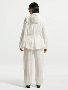 Nike Women's AS W NSW Woven Hooded Jacket IW1388-133 - White - View 5