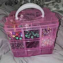 1pc 18/28 Compartment Jewelry Storage Box, Suitable For Rings, Necklaces, Earrings, Bracelets, Beads, Accessories, Cosmetics, Stationery, Small Parts Storage, Detachable, Dust-Proof, Anti-Oxidation, Portable Sealed Storage Box, Valentine's Day, Sunshine, Travel, Cool, Back To School Season Essential - Multicolor - View 7