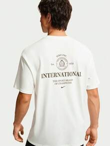 Nike Men's AS U NSW SS M90 Short Sleeve T-Shirt Knit Collarless Short TIX4987-133 - White - View 2