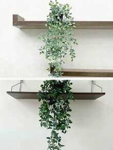 Artificial Plants Hanging Potted Plants Wall Hanging Shelf Decor Suitable For Indoor, Outdoor, Living Room Shelf Decor, Home Decor, Room Decor, Garden Decor, Wall Decor - Green - View 8